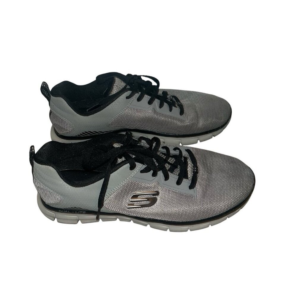 Skechers Gray Track Broader Memory Foam Training Sneakers Men’s Size 10.5